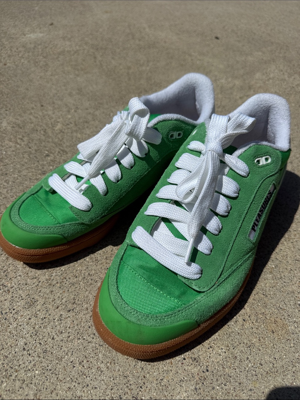 Reebok Pleasures Green Mens Sneakers NEW!